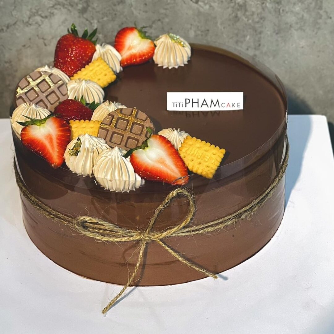 Bánh kem mini 10cm - Brownie Chocolate - Mẫu 45